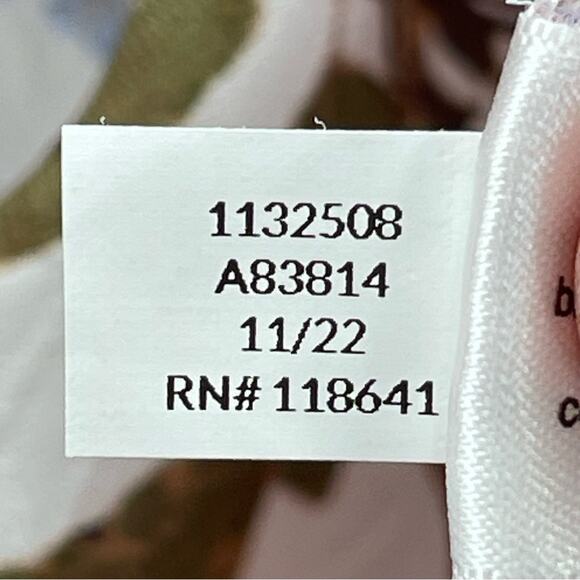 Lane Bryant Floral Semi Sheer Pastel Garden Spring Wrap Floral Blouse Wrap 18 - Picture 11 of 11